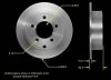 Klocki oraz tylne tarcze hamulcowe BREMBO 262mm Lancia Flavia